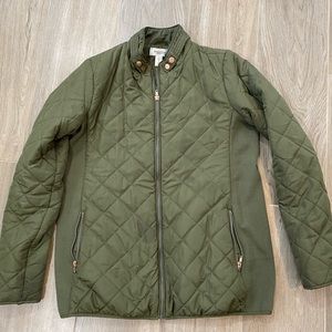 Motherhood Maternity quilted paneled jacket